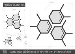 COne Molecular Linha Estrutura Do Vetor Isolado No Fundo Branco. ícone Da  Linha Estrutura Molecular Para Infográfico, Site Ou Aplicativo. ícone  Escalável Projetado Em Um Sistema De Rede. Ilustraciones Vectoriales, Clip  Art