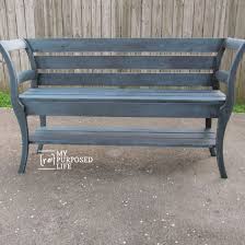 To upcycle an old wooden chair will take a bit of sanding to remove the old finish and give you a smoother base to paint or stain your chair with. 2 Repurposed Chairs Plus 1 Bench Failure My Repurposed Life Rescue Re Imagine Repeat