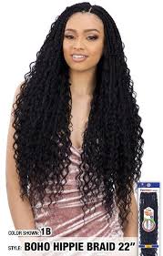 Black And Grey Bohemian Box Braids Boho Hippie Braid 22 Available Colors 1 1b 2 4 613 Caramelt Cherrywine Grey T27 T30 T530 Hippie Braids Box Braids Hairstyles Hair Styles