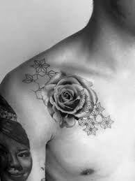Flowers don't have to always contain color to look good. 15 Statement Collarbone Tattoos For Men In 2021 The Trend Spotter