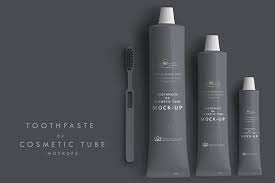 Toothpaste Or Cosmetic Tube Mockup Cosmetics Mockup Toothpaste Cosmetics