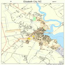 All efforts have been made to make this image accurate. Elizabeth City North Carolina Street Map 3720580