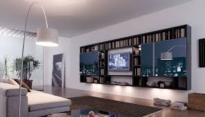 20 Modern Living Room Wall Units For Book Storage From Misuraemme Digsdigs Floating wall mount tv units are a great way to save precious space in your home.
