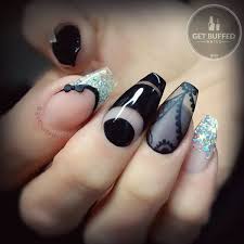 Black toe nails black acrylic nails stiletto nails white nails black acrylics coffin nails yellow nails design black nail designs french manicure nails. 115 Acrylic Nail Designs To Fascinate Your Admirers