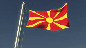 The macedonian national flag has a red square. North Macedonia Flag Gif Northmacedonia Flag Flagwaver Discover Share Gifs