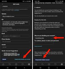If you temporarily disable your instagram account, your profile, photos, comments and likes will be hidden until you reactivate it by logging back in. How To Deactivate Instagram Account On Android And Ios Vodytech