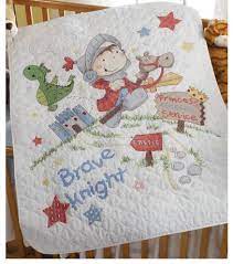 All i can find are baby quilts though and he's way too old for one of those. Brave Knight Cross Stitch Baby Quilt Baby Quilts Cross Stitch Everything Cross Stitch