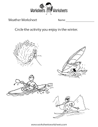 Weather Worksheet For Kids Weather Worksheets Worksheets For Kids Worksheets