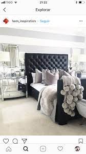 Master bedroom ideas black headboard. Black Leather Headboard Grey Bedding Bedroom Bed Interior Black Headboard Bedroom Bedroom Interior