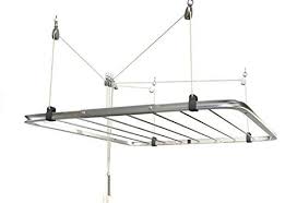 Sechoir De Plafond En Acier Inoxydable Pour Interieur 70 Cm X 105 Cm Amazon Fr Cuisine Maison Vivre Dans Un Hangar Meuble Rangement Amenagement Sdb