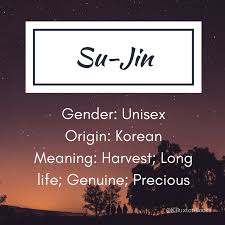 There are meaning variations — the hangul 애차 reads aecha, but means favorite car. Su Jin Boy And Girl S Name Korean Girls Names Asian Names Korean Female Names