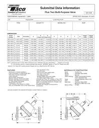 Plus Two Multi Purpose Valve Manualzz Com