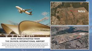 Ulwe river diverted from the DB Patil ...