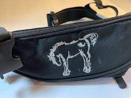 Solo Ride Hairy Back Ranch fanny pack. Black. Silver. Horse. | eBay