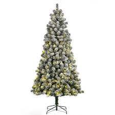And if choosing a different coloured tree is too alternative for you, there is always the option of multicoloured christmas lights to delight the eyes! Home Accents 7 5 Ft 350 Multi Colour Led Lit Artificial Flocked Christmas Tree The Home Depot Canada