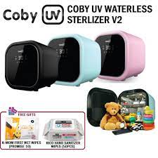 Storage 65 degree celcius low heat ptc drying technology can put up to 6. Coby Uv Waterless Sterilizer V2 With Free Gift Shopee Malaysia