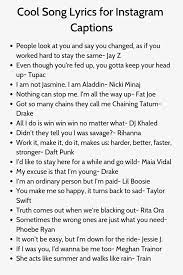 Cute insta captions instagram captions boyfriend instagram picture quotes. Cool Song Lyrics For Instagram Captions Clever Captions For Instagram Instagram Caption Lyrics Instagram Captions Clever