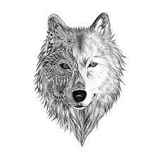 Ce tatouage loup mandala est superbe ! Tatouage Loup Mandala Animaux Mignons
