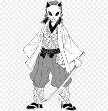Kimetsu No Yaiba Sabito Manga Black And White Png Image With Transparent Background Png Free Png Images Manga Black And White Slayer
