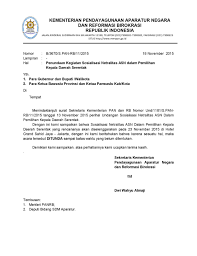 Setelah belajar mengenai contoh syair dan contoh narrative text. Kementerian Pendayagunaan Aparatur Negara Dan Reformasi Birokrasi Surat Penundaan Kegiatan Sosialisasi Netralitas Asn Dalam Pilkada Serentak Jakarta Senin 23 November 2015