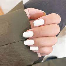 Welcome to square one salon and spa, an aveda salon with locations in dayton, columbus, centerville, and new albany. Amazon Com Earent Square Fake Nails Medium White Glossy Press On Nails Artificial Pure Color Full Cover False Nail Tips For Women And Girls 24pcs Beauty