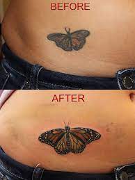 Butterfly Tattoo Cover Up By Mirek Vel Stotker Butterfly Tattoo Cover Up Butterfly Tattoo Tattoo Cover Up