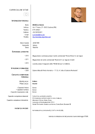 Europass cv => european resume template. Modello Word Curriculum Vitae Formato Europeo Cv Europass Ufficiale