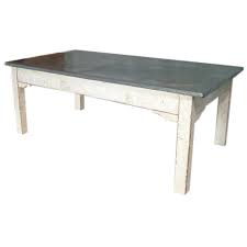 It was a custom table from etsy. Antique French Zinc Topped Coffee Table At 1stdibs