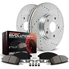 Power Stop Rear Brake Kit With Drilled Slotted Rotors And Ceramic Brake Pads K408 Walmart Com Power Stop Ceramic Brake Pads Brake Pads