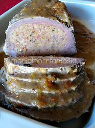 Oggi vi presento la ricetta per la tasca di maiale ripiena. Arrosto Di Vitello Farcito Ricetta Vitello Ripieno Vitello Farcito