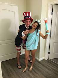 Uncle Sam And Lady Liberty Costume Best Diy Halloween Costumes Halloween Costumes Diy Couples Diy Halloween Costumes
