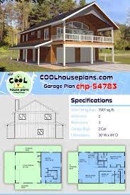 Farmhouse Style Garage Living Plan 85372 With 2 Bed 3 Bath 2 Car Garage Garage House Plans Carriage House Plans Container House Plans