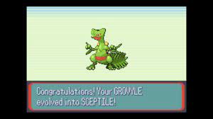 Evolving Grovyle In Pokemon Emerald Youtube