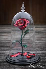 Enchanted forever red rose in glass dome wooden base home office room decorate. The Enchanted Aluma Rose Beauty And The Beast Replica With Etsy Rose Beauty And The Beast Beauty And The Beast Enchanted Rose
