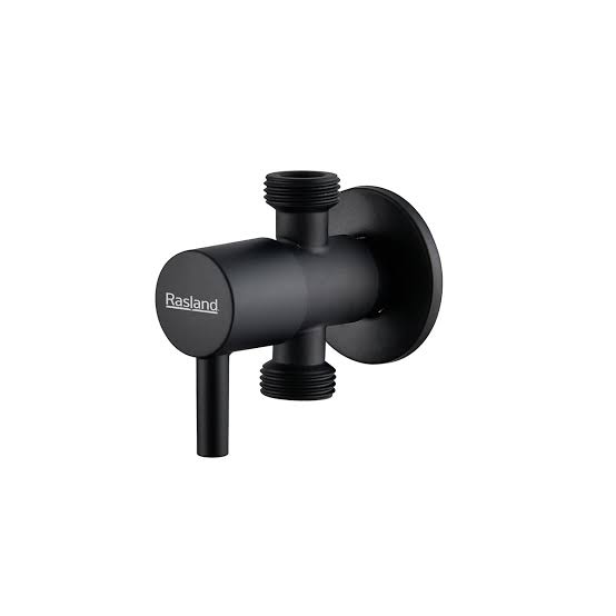 สต็อปวาล์วสองทาง RA BLACK-VALVE สีMATT BLACK Rasland
