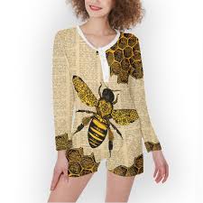 Gearhuman 3D Bee One Women Piece Pajamas