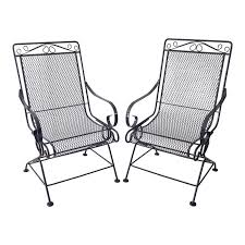 Russell Woodard Sculpture Wire Spring Recliner Patio Chairs A Pair In 2020 Vintage Patio Furniture Patio Chairs Vintage Patio