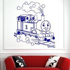 Creative watercolor prints depicting characters from the show add a sense of wonder and removable wall decals let kids move their cargo along the railway. Childs Thomas Tank Engine Train Wall Art Sticker As10143 Ebay