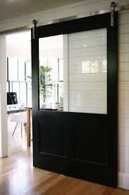 Modern Oversized Black Barn Door Glass Steel Home New Homes House