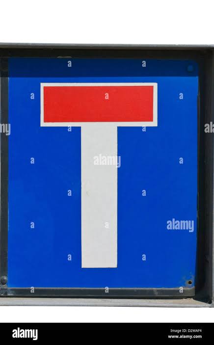 Roadsign no through road hi-res stock photography and images - Alamy