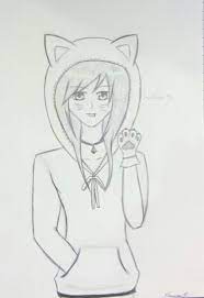 42 impressive anime boy with hoodie and headphones how to draw. Cat Hoodie Girl By Shirayukisakura36 On Deviantart
