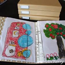 Pick one item to display—maybe on the refrigerator or in their room—for a determined length of time e.g. Back To School Organizing Ideas For A Tidy Home And Stress Free School Year Organizing Kids Artwork Storing Kids Artwork Kids Art Storage