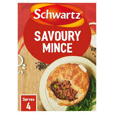Savoury beef mince (ground beef) was a staple for me when i was growing up. Schwartz Savoury Mince Recipe Mix Ocado