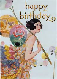 Birthday Greeting Card Happy Birthday Happy Birthday Art Happy Birthday Vintage Vintage Birthday Cards