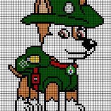 Pat' patrouille raconte les aventures de ryder, un jeune garçon de 10 ans, qui est à la tête de l'équipe de secours de la grande vallée. Pixel Art Pat Patrouille Gamboahinestrosa