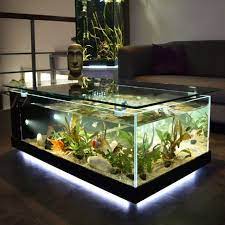Modern Interior Aquarium Decorating Ideas Modernity Decor In 2020 Aquarium Coffee Table Glass Fish Tanks Fish Tank Coffee Table