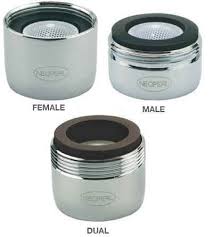 Nrg carries dual threaded aerators that will fit both male & female standard size faucets. 0 35 Gpm Pca Aerator In Reg Male 15 16x27 Or Female 55 64 27 Or Dual Thread
