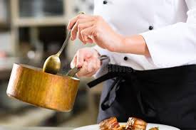 Female Chef In Restaurant Kitchen Cooking Female Chef In Hotel Or Restaurant Ki Sponsored Kitchen Cooking Rest Female Chef Restaurant Kitchen Cooking