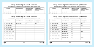You be the judge worksheet answer key. Using Rounding To Check Answers