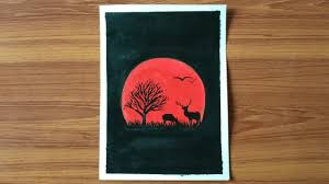 He limited his palette to the three primary colors, plus black, white, and gray. Easy Acrylic Painting For Beginners Orange Moon With Black Background Painting By Art Zone Youtube